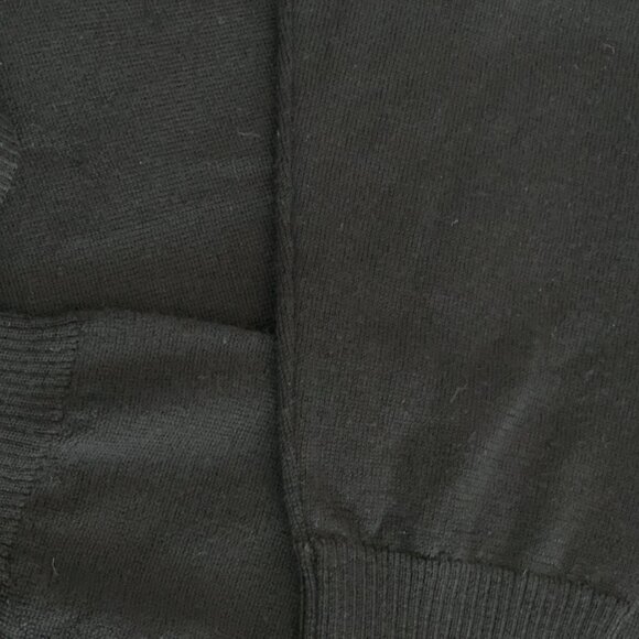 ELXTRA FINE MERINO WOOL Calvin Klein Black Mens V Neck Long Sleeve Calvi… - Picture 10 of 11